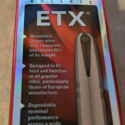 Ogives ETX Hornady 125 grains neuve boite pas ouverte