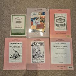 4 retro catalogues, 1 livre et 1 additif