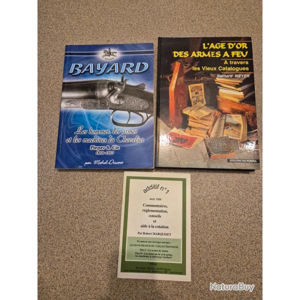 2 livres et 1 additif sur les armes anciennes
