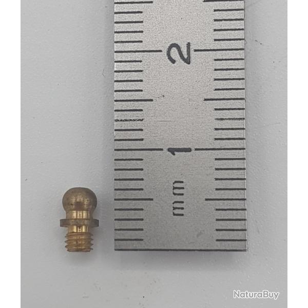 Guidon grain d'orge en laiton : filetage 3mm.