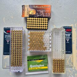 Lot de munitions 22lr divers marques