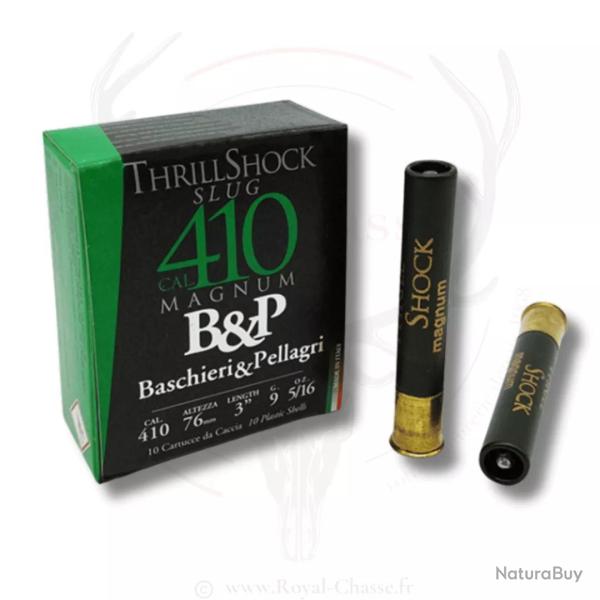10 balles BIG GAME THRILL SHOCK CAL.410 B&P
