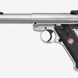 PISTOLET RUGER MARK IV 5.1/2 INOX FILETE 22LR
