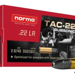 NORMA 22 LR TAC-22 SUBSONIC X50