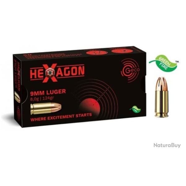 GECO 9X19 HEXAGON 124GR X 50
