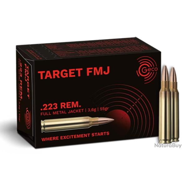GECO 223 REM TARGET FMJ 55 grains X 50
