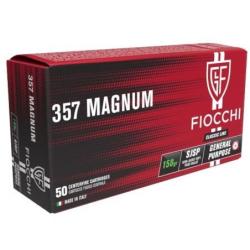 FIOCCHI 357 MAGNUM SJSP 158GR X 50