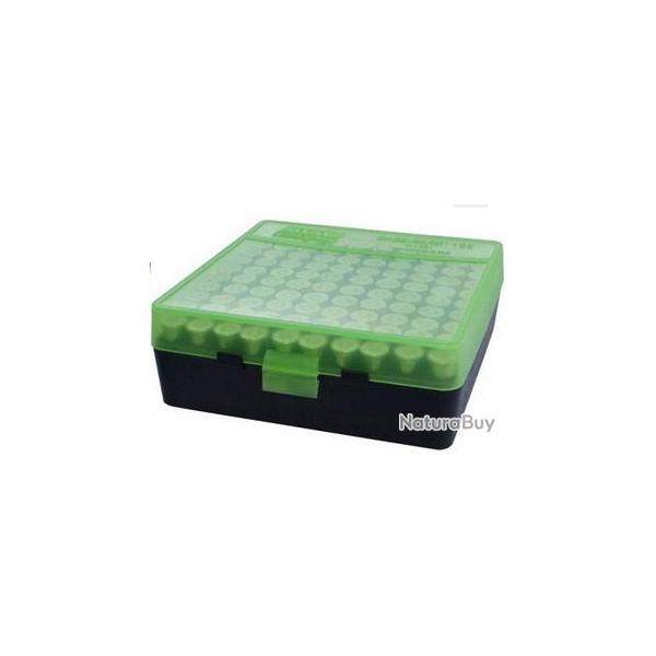 MTM CASE-GARD BOITE MUNITION 100 CARTOUCHE A COUVERCLE POUR 38 . 357