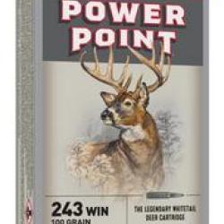 CARTOUCHE WINCHESTER POWER POINT 243 WIN 100GR
