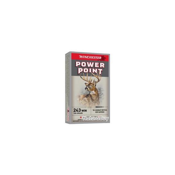 CARTOUCHE WINCHESTER POWER POINT 243 WIN 100GR