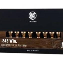 CARTOUCHE RWS 243WIN 96GR 6.2G KS