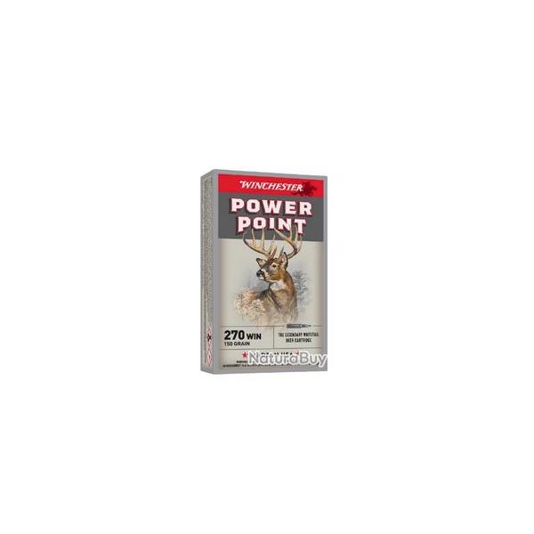 CARTOUCHE WINCHESTER POWER POINT 270WIN 150 GR