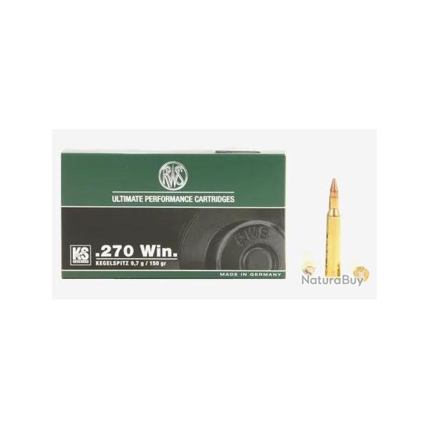 CARTOUCHE RWS 270 WIN 150GR KS