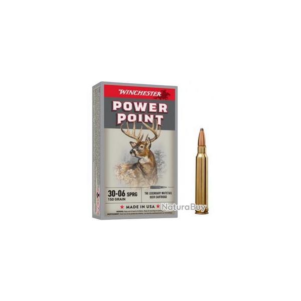 CARTOUCHE WINCHESTER 30-06 150GR PP BT20/200