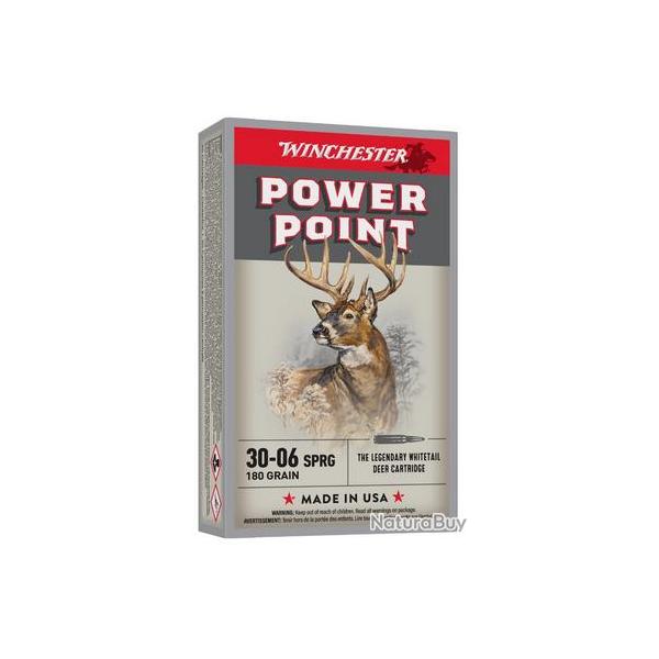 CARTOUCHE WINCHESTER POWER POINT 30-06 180GR