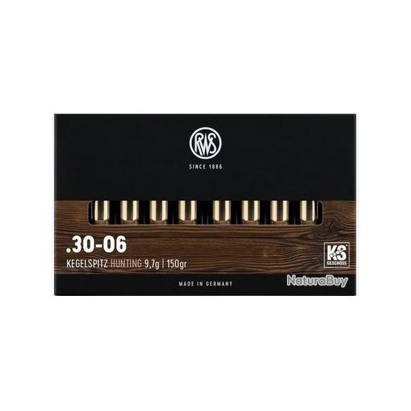 CARTOUCHE RWS .30-06 KS 9,7g