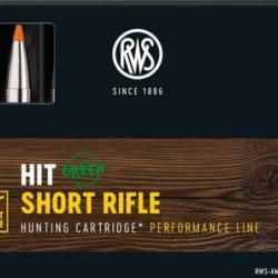 CARTOUCHE RWS 30-06 SHORT RIFLE HIT 10,7/165 gr