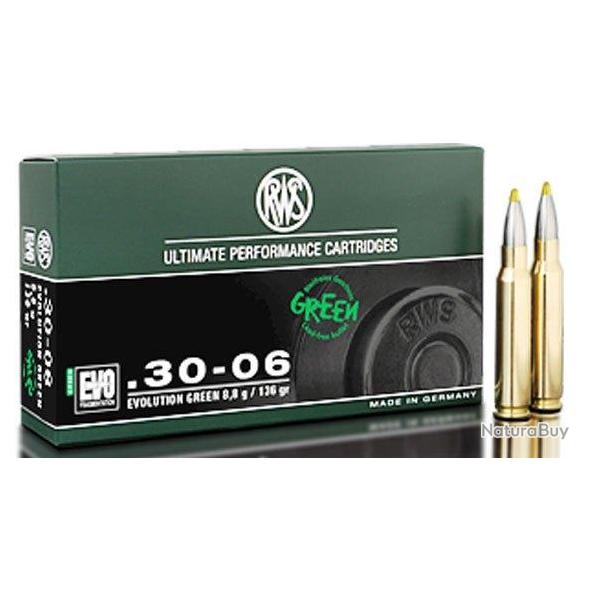 CARTOUCHE RWS .30.06 EVO GREEN