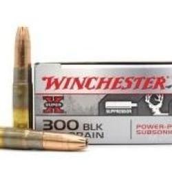 CARTOUCHES WINCHESTER 300 BLACKOUT SUBSONIQUE 200GR