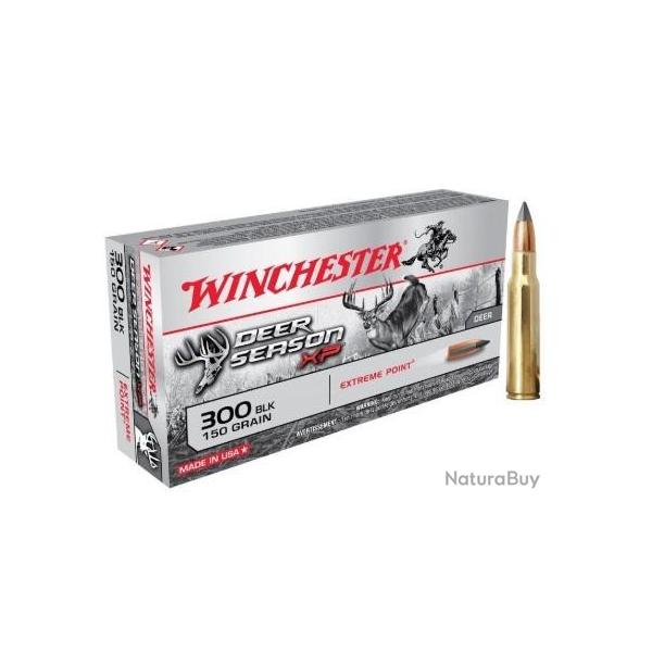 CARTOUCHES WINCHESTER 300 BLACKOUT 150GR DEER SEASON XP 1