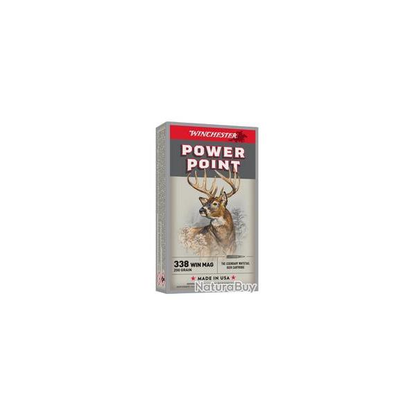 CARTOUCHES WINCHESTER POWER POINT 338WM 200GR