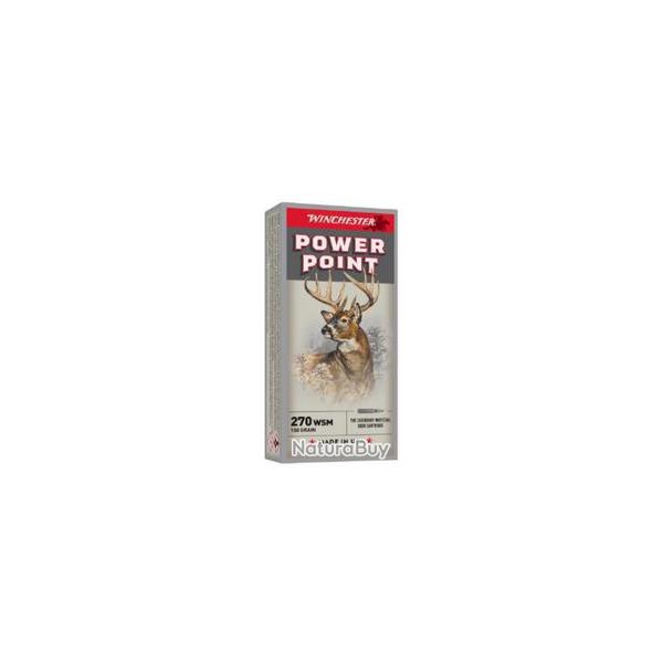 CARTOUCHES WINCHESTER POWER POINT 270WSM 150GR