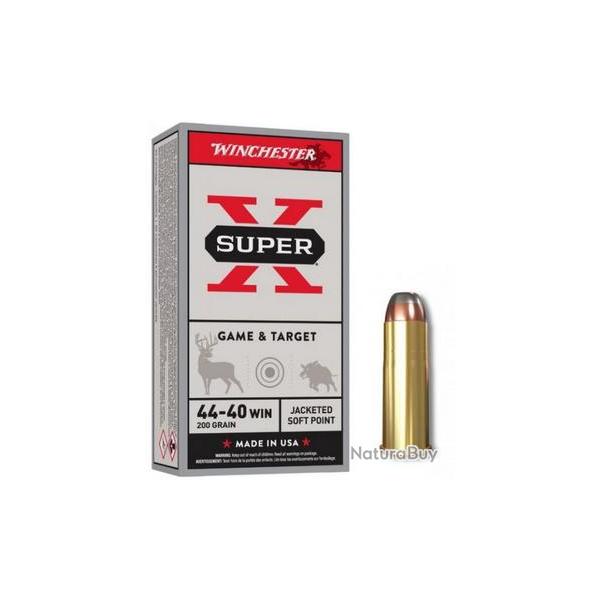CARTOUCHE WINCHESTER 44-40W 200GR SP BT50/500