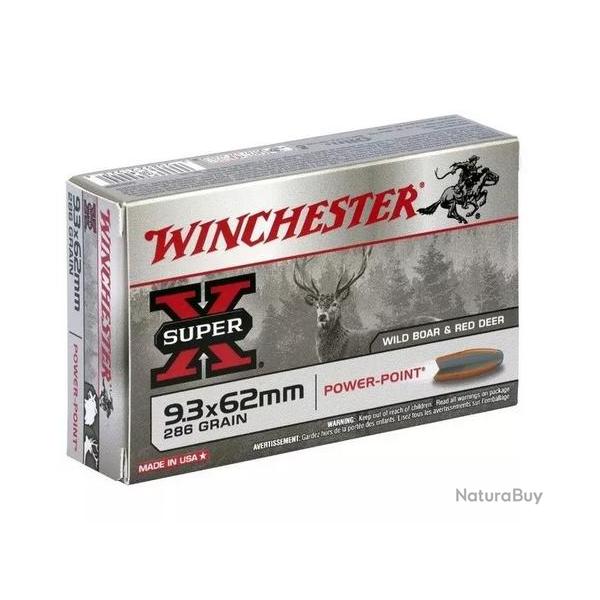 CARTOUCHES WINCHESTER POWER POINT 9.3X62MM 286GR
