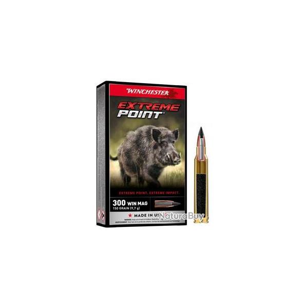 CARTOUCHES WINCHESTER EXTREME POINT 300 WIN MAG 150 GR