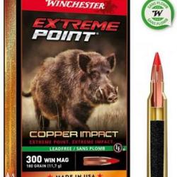 CARTOUCHES EXTREME POINT COPPER IMPACT 300 WIN MAG 180 GR