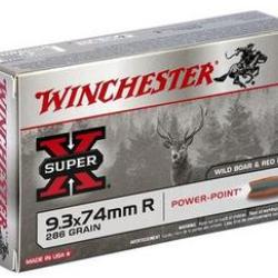 CARTOUCHES WINCHESTER POWER POINT 9.3X74R 286GR