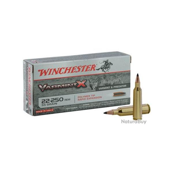 CARTOUCHES WINCHESTER 22-250Rem 55G PSP BT20/200