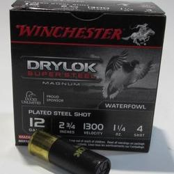 CARTOUCHES 12 2 3/4 SUPER STEEL 4 SHOT