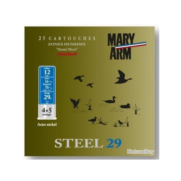 CARTOUCHES MARY ARM STEEL 29 CAL 12 N7+8