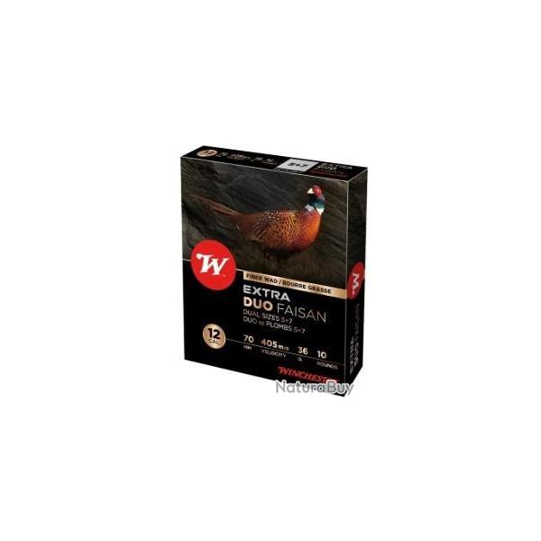 CARTOUCHES WINCHESTER EXTRA DUO FAISAN PLOMBS 5+7