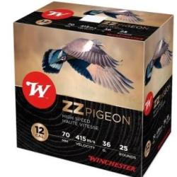 CARTOUCHES WINCHESTER ZZ PIGEON CAL 12/70 36G N&deg;4