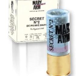 CARTOUCHES MARY ARM SECRET 2 CAL 12 PLOMB 6 BTE DE 25