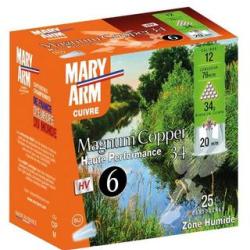CARTOUCHES MARY ARM MAGNUM COPPER 34 HP CAL 12/76