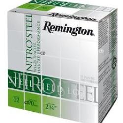 CARTOUCHES REMINGTON BILLES ACIER HAUTE PERFORMANCE CAL 12 N3