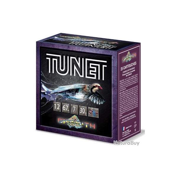 CARTOUCHES TUNET BISMUTH PERDRIX 30GR 12/67 N�7