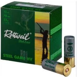 CARTOUCHES ROTWEIL STEEL GAME HV CAL 12 P2