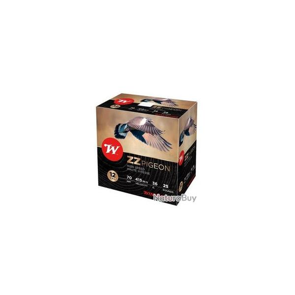 CARTOUCHES WINCHESTER ZZ PIGEON CAL 12/70 36G N�6