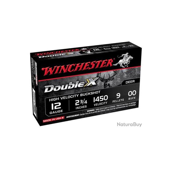 CARTOUCARTOUCHES WINCHESTER 12 3" DOUBLE-X CHEV.15B BT5/250