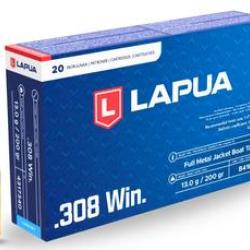MUNITION LAPUA 308 WIN 200GR FMJBT SUBSONIC