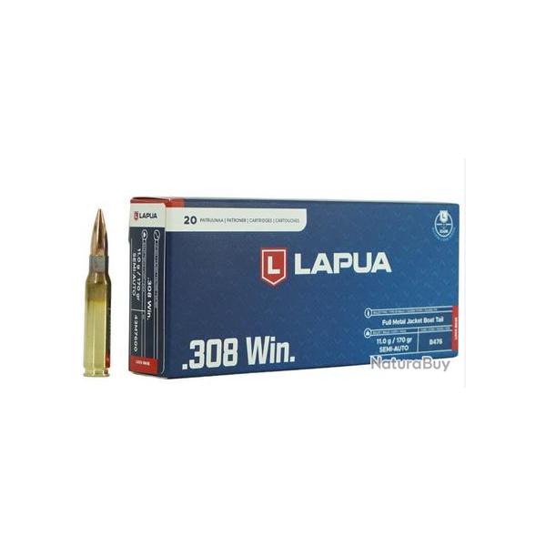 LAPUA 308 WIN SEMI AUTO 170GR