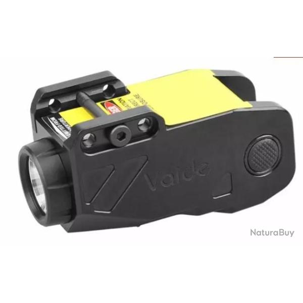 VAID LAMPE POUR PISTOLET 500 LUMENS AVEC LASER VERT