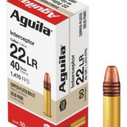 CARTOUCHES AGUILA INTERCEPTOR 22LR X 50