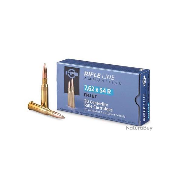 PPU CARTOUCHES PARTIZAN 7,62X54R 170GR FMJ BT X 20