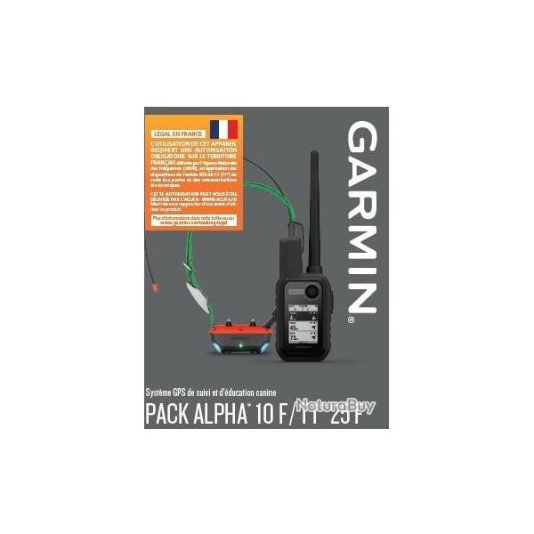 PACK GPS GARMIN ALPHA 10 F AVEC COLLIERS TT 25F