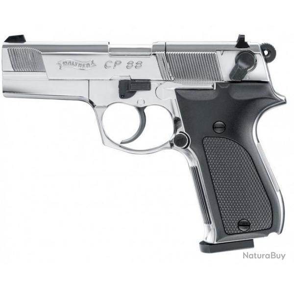 PISTOLET WALTHER CP88 3.5'' NICKEL WALTHER CO2 CAL 4.5MM